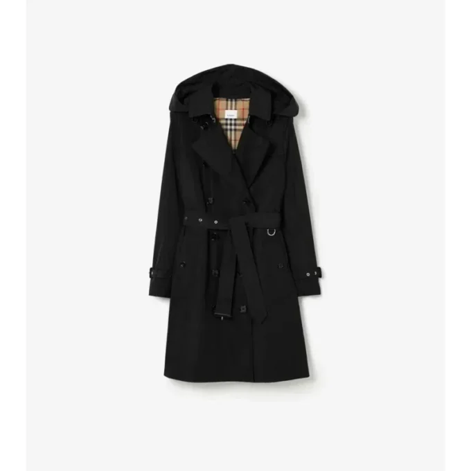 Mid-Length Taffeta Kensington Trench Coat