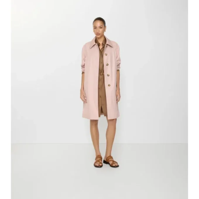Mid-Length Tropical Gabardine Camden Car Coat