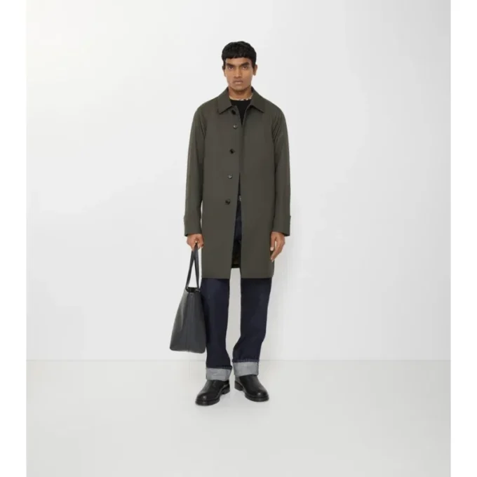 Mid-Length Tropical Gabardine Camden Car Coat