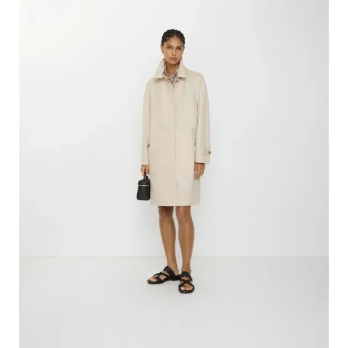 Mid-Length Tropical Gabardine Camden Car Coat