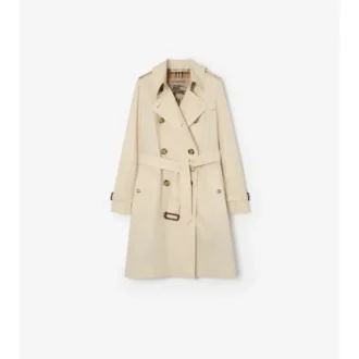 Mid-Length Tropical Gabardine Kensington Trench Coat