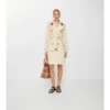 Mid-Length Tropical Gabardine Kensington Trench Coat