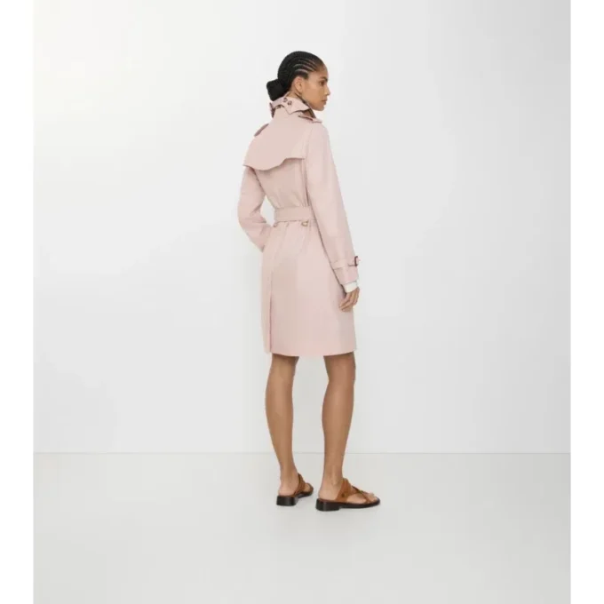 Mid-Length Tropical Gabardine Kensington Trench Coat