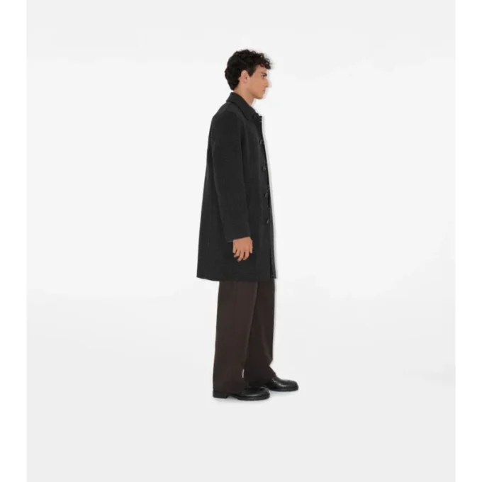 Mid-Length Wool Car Coat
