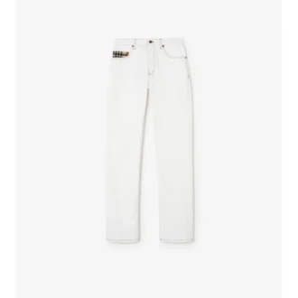 Mid-Rise Straight Jeans