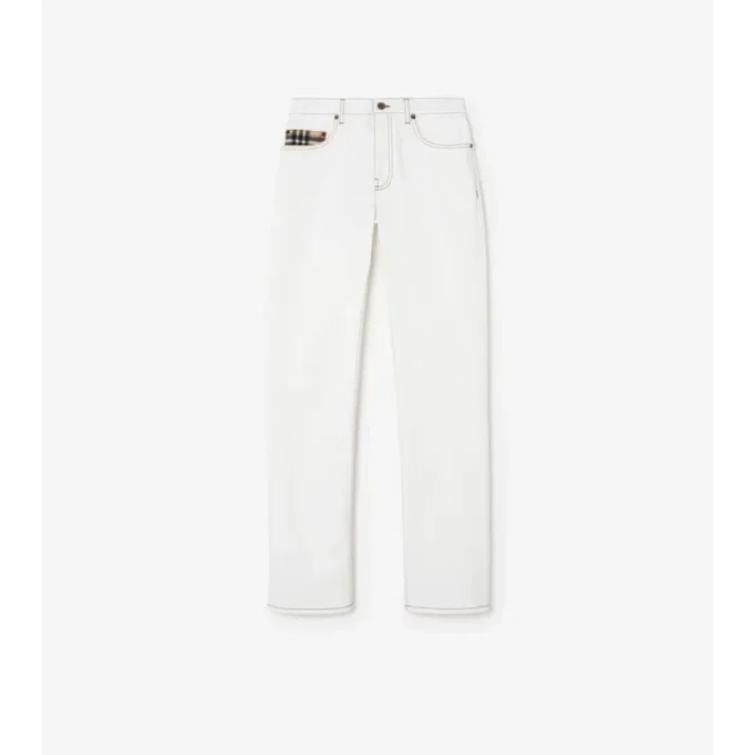 Mid-Rise Straight Jeans