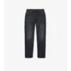Mid-Rise Straight Jeans