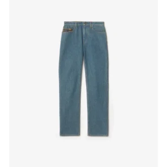 Mid-Rise Straight Jeans