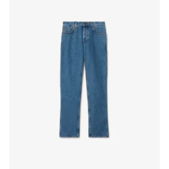 Mid-Rise Straight Jeans