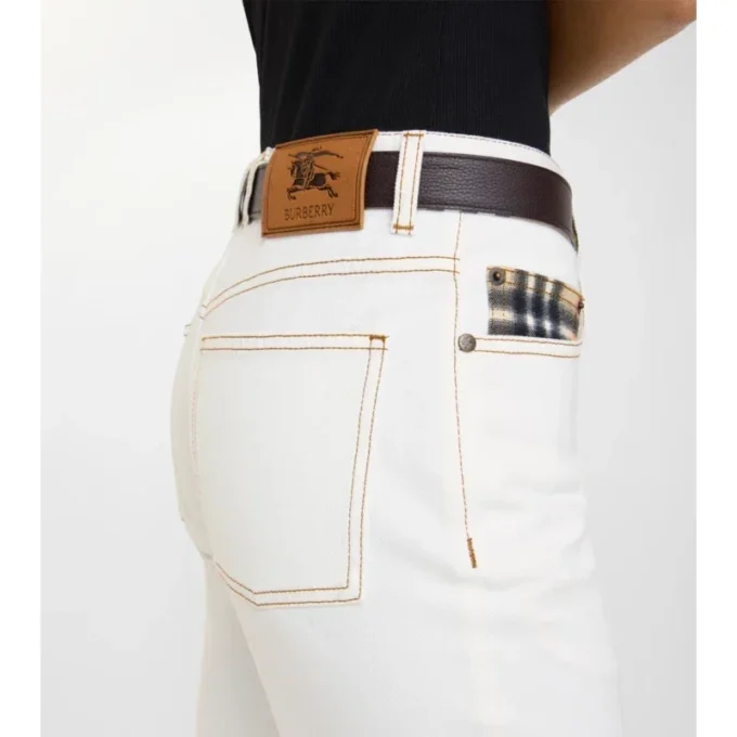 Mid-Rise Straight Jeans