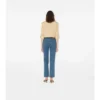 Mid-Rise Straight Jeans