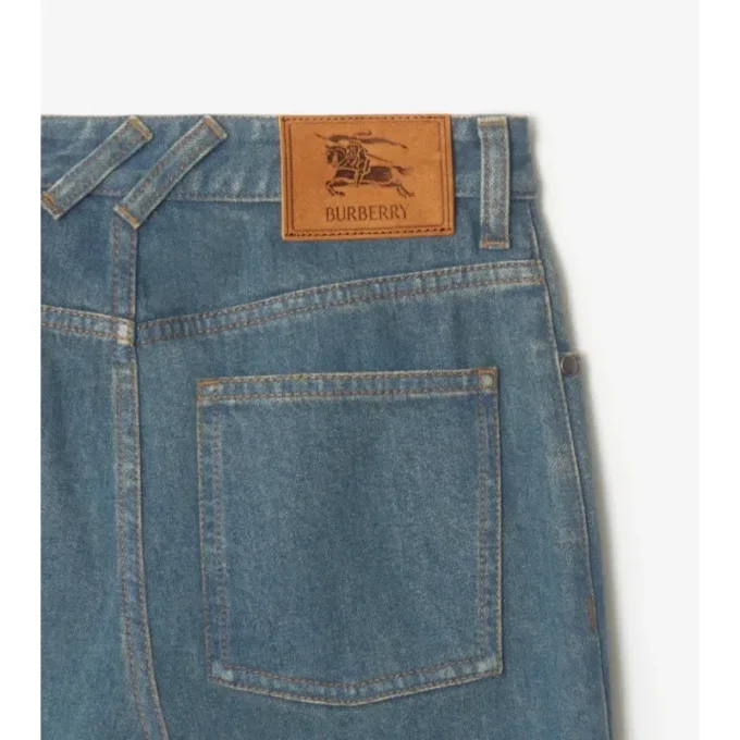Mid-Rise Straight Jeans