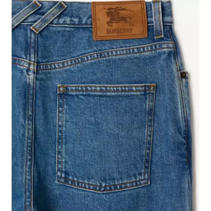 Mid-Rise Straight Jeans