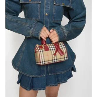 Mini Check Bowling Bag