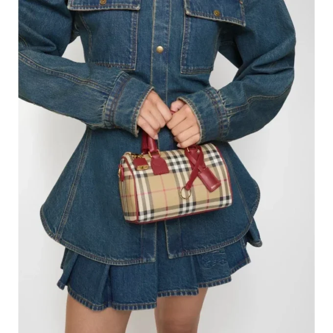 Mini Check Bowling Bag