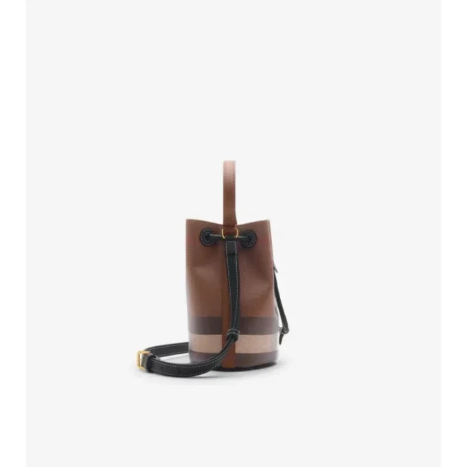 Mini Check Bucket Bag