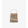 Mini Check Bucket Bag