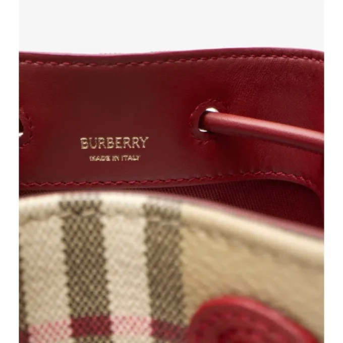 Mini Check Bucket Bag