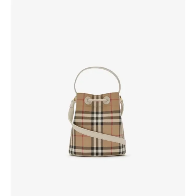 Mini Check Bucket Bag