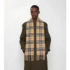 Narrow Check Cashmere Scarf