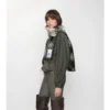 Narrow Check Wool Scarf