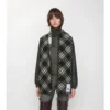 Narrow Check Wool Scarf
