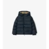 Nylon Hooded Puffer Coat