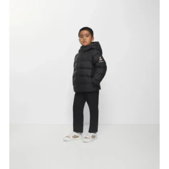 Nylon Hooded Puffer Coat
