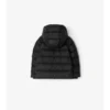 Nylon Hooded Puffer Coat