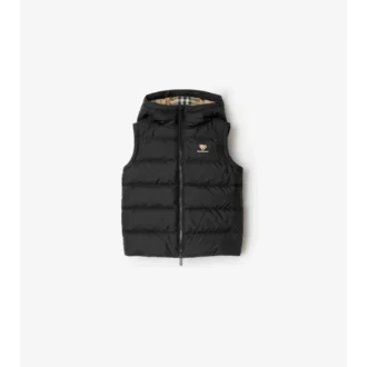 Nylon Hooded Puffer Gilet