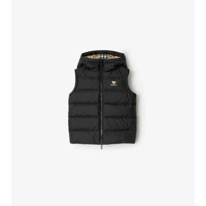 Nylon Hooded Puffer Gilet