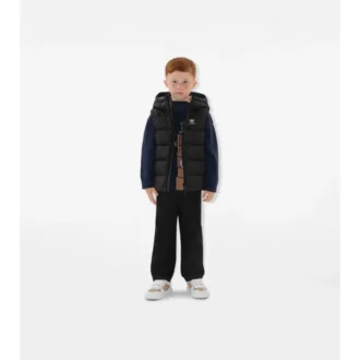 Nylon Hooded Puffer Gilet