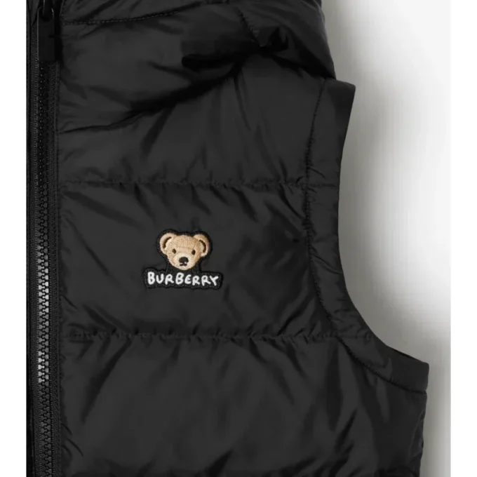 Nylon Hooded Puffer Gilet