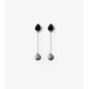 Onyx Shield Pendant Earrings