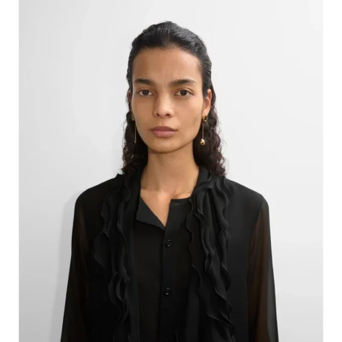 Onyx Shield Pendant Earrings
