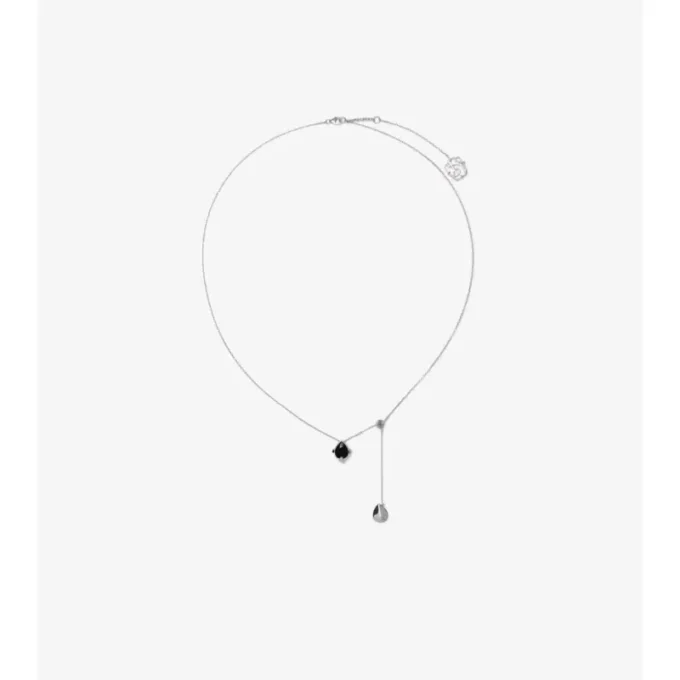 Onyx Shield Pendant Necklace