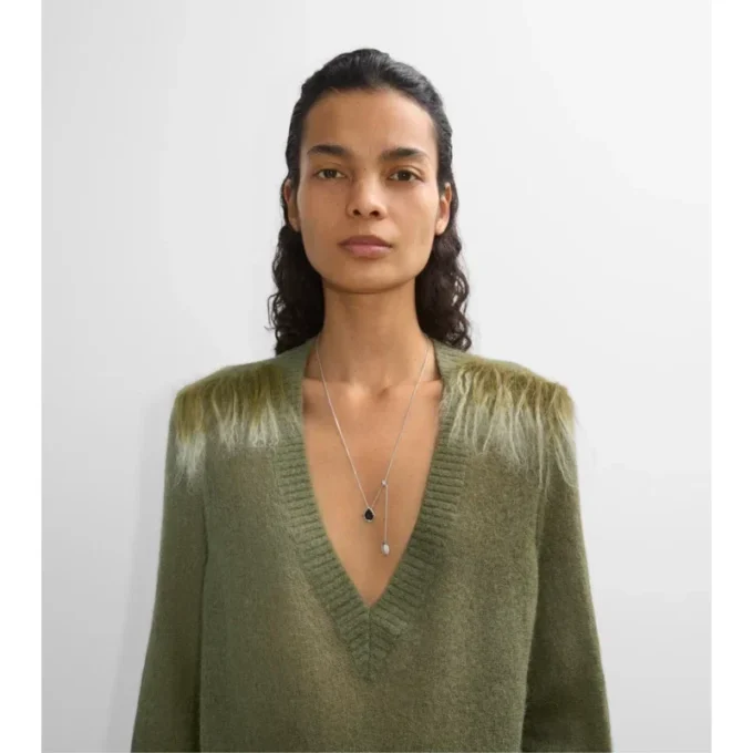 Onyx Shield Pendant Necklace