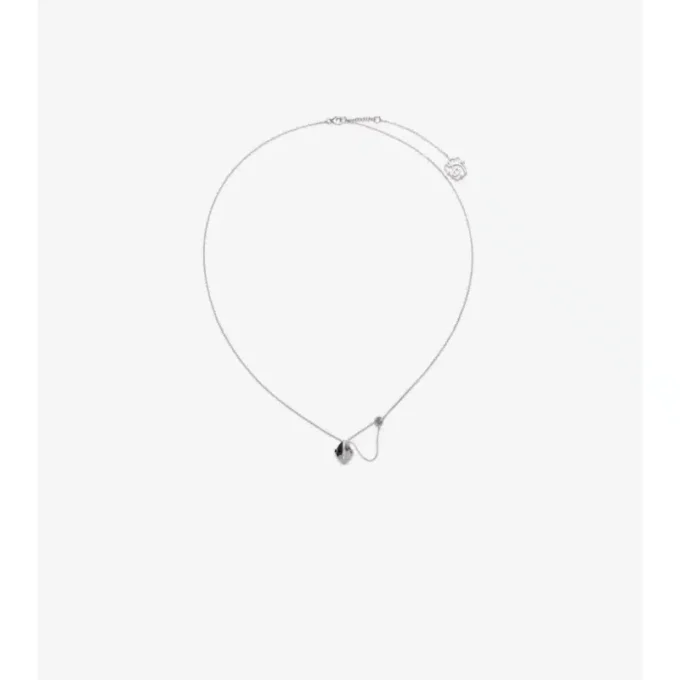 Onyx Shield Pendant Necklace