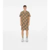 Oversized Check Silk Shirt