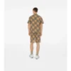 Oversized Check Silk Shirt