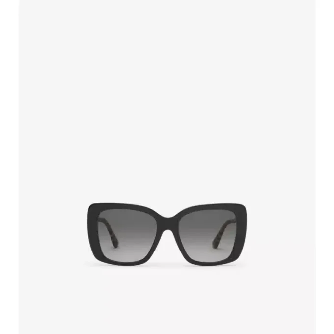 Oversized Check Square Sunglasses