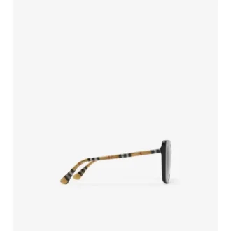 Oversized Check Square Sunglasses