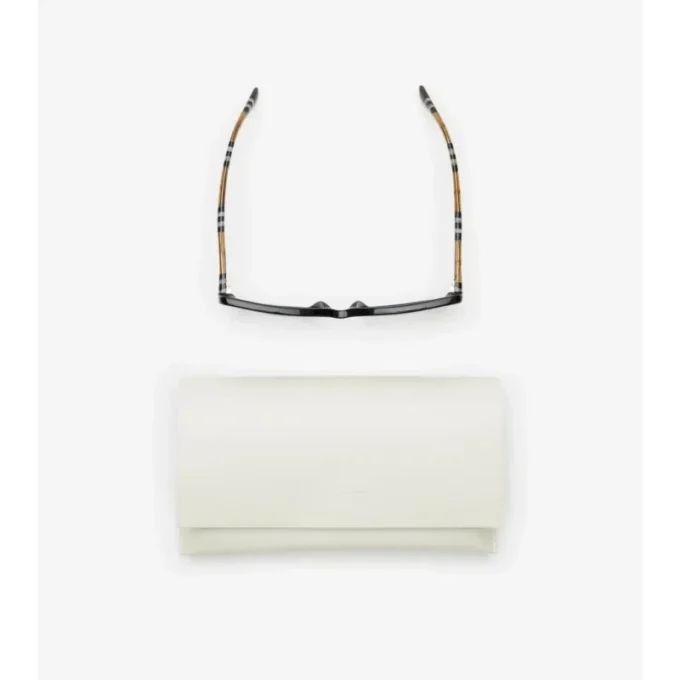 Oversized Check Square Sunglasses