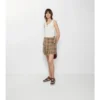 Pleated Check Wool Mini Kilt