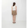Pleated Check Wool Mini Kilt