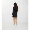 Pleated Stretch Nylon Mini Skirt