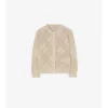 Pointelle Knit Cotton Cardigan