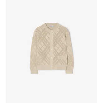 Pointelle Knit Cotton Cardigan