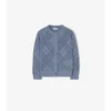 Pointelle Knit Cotton Cardigan