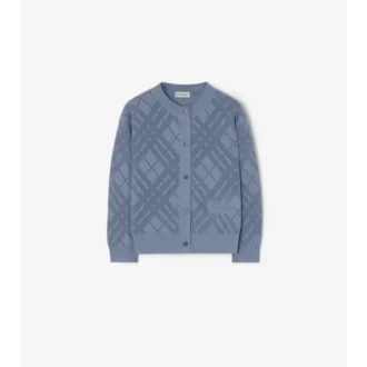 Pointelle Knit Cotton Cardigan